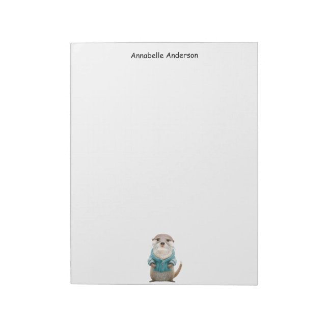Cute Otter Notepad (Rotated)
