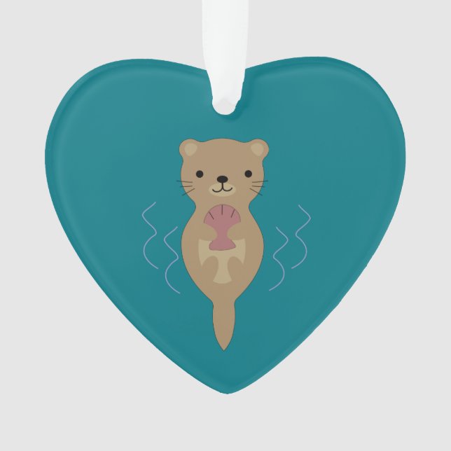 Cute Otter Ornament (Front)
