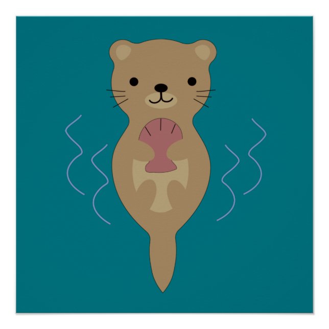 Cute Otter Poster (Front)