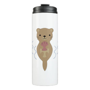 Cute Otter Thermal Tumbler
