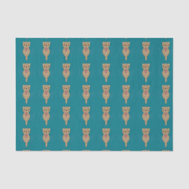 Cute Otter Tissue Paper (Front)