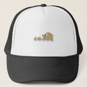 cute otter trucker hat