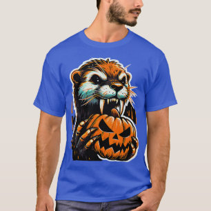 Cute otter witch halloween Kids Boys Womens T-Shirt