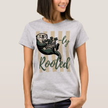 Cute "Otterly Rooted" Gardening Pun