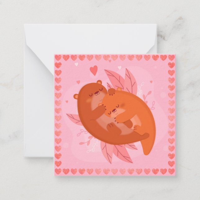 Cute Otters Card (Front)