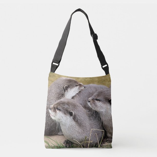 CUTE OTTERS CROSSBODY BAG (Front)
