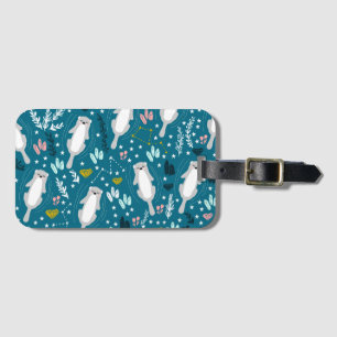 Cute Otters Luggage Tag