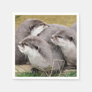 CUTE OTTERS NAPKIN