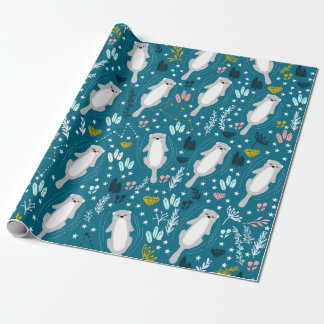 Cute Otters Wrapping Paper