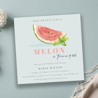 Cute Our Little Melon Blue Any Age Birthday