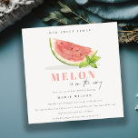 Cute Our Little Melon Watercolor Red Baby Shower Invitation<br><div class="desc">For any further customisation or any other matching items,  please feel free to contact me at yellowfebstudio@gmail.com</div>
