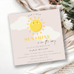 Cute Our Little Sunshine Blush Girl Baby Shower Invitation<br><div class="desc">For any further customisation or any other matching items,  please feel free to contact me at yellowfebstudio@gmail.com</div>