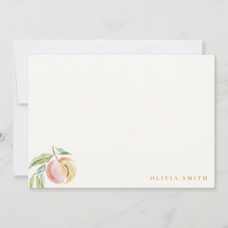 Cute Our Little Sweet Peach Watercolor Birthday Card