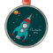 Cute outer space rocket ship personalised ornament