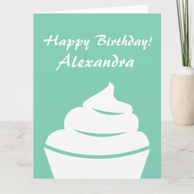 Cute oversized Birthday card for women and girls (Front)