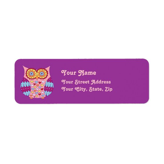 Cute Owl Address Labels