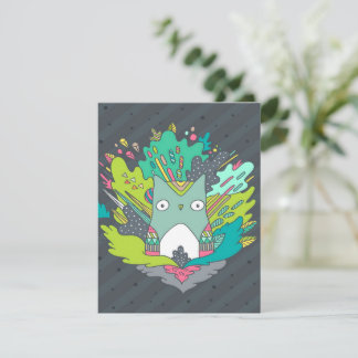 Cute Owl Art | Anime Design Invitation