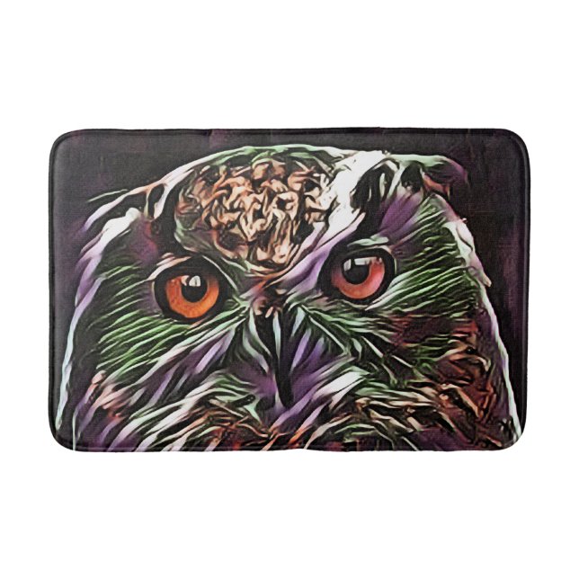 CUTE OWL   BATH MAT (Front)