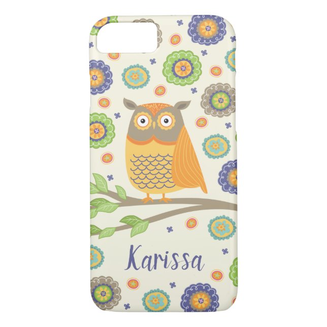 Cute Owl Bird Case-Mate iPhone Case (Back)