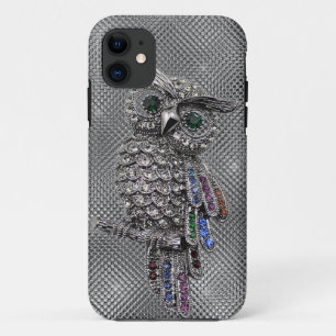 cute owl bling iPhone 11 case