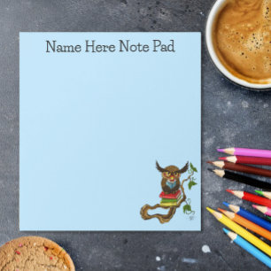 Cute Owl Books Notepad