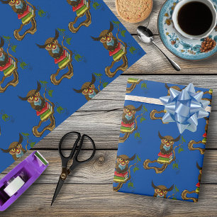 Cute Owl Books Wrapping Paper