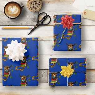 Cute Owl Books Wrapping Paper Sheet