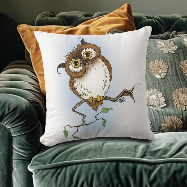 Cute Owl Brown Hoot Cushion (Creator Uploaded)