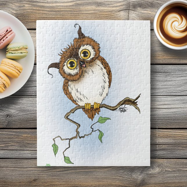 Cute Owl Brown Hoot Jigsaw Puzzle (Creator Uploaded)