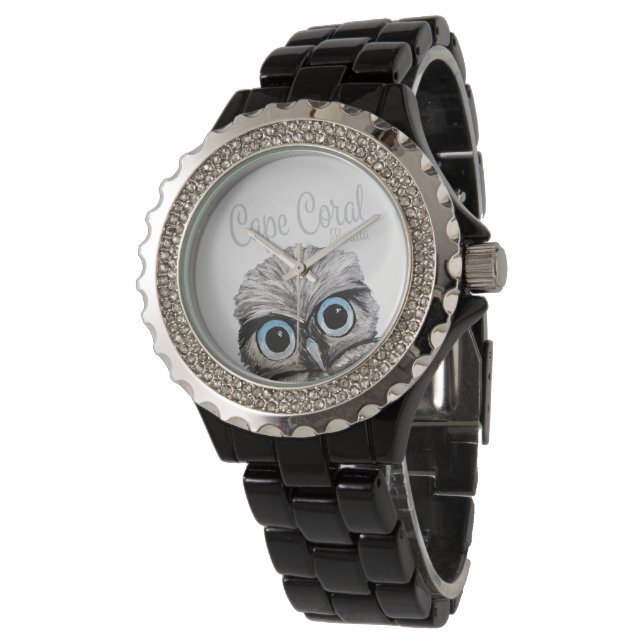 Cute Owl Cape Coral Florida - Burrowing Owl Watch (Angled)