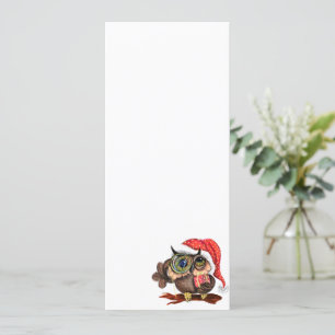 Cute Owl Christmas Menu