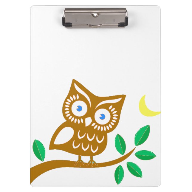 Cute Owl Clipboard (Front)