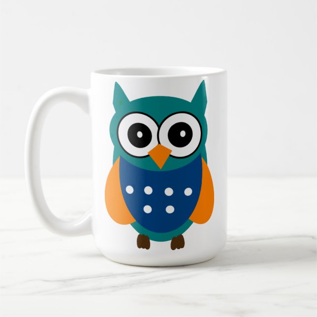Cute Owl Coffee Mug (Left)