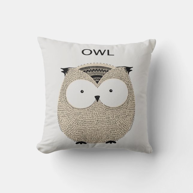 Cute Owl Cushion (Front)