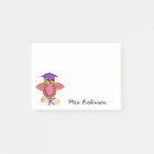Cute Owl Diploma Teacher Name White 4 x 3