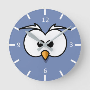 Cute Owl Eyes - Personalise Your Own Round Clock