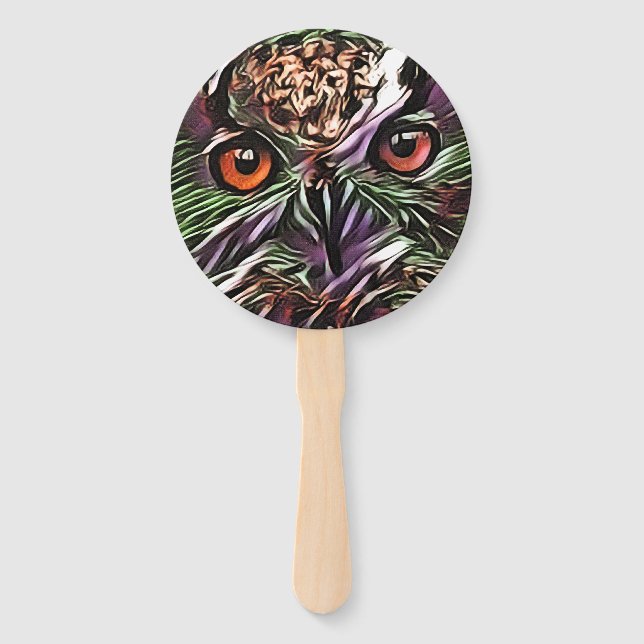 CUTE OWL  HAND FAN (Front)