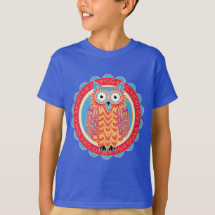 Cute Owl Hoo Hoo Bird Lover's Colourful T-Shirt