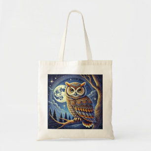 Cute owl image tip bag