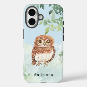 Cute Owl Jungle Animal  iPhone 16 Case