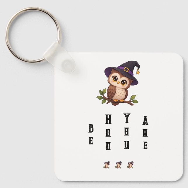 Cute owl key ring (Front)