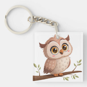 Cute Owl Key Ring