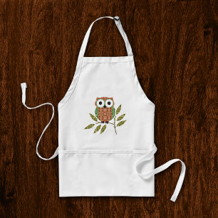 Cute Owl Kitchen Apron