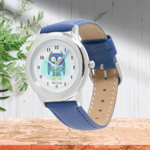 cute owl lovers add name Watch