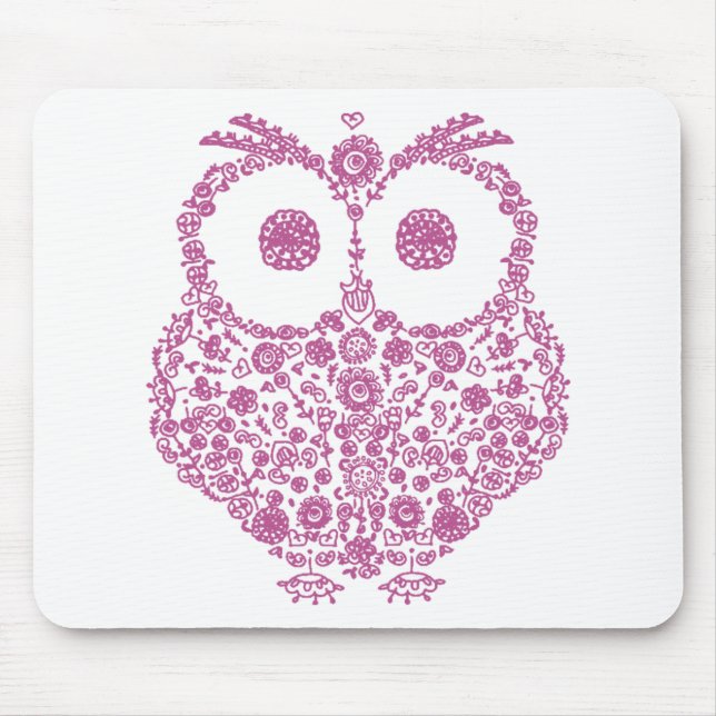 CUTE OWL LOVERS GIFT MOUSE MAT (Front)