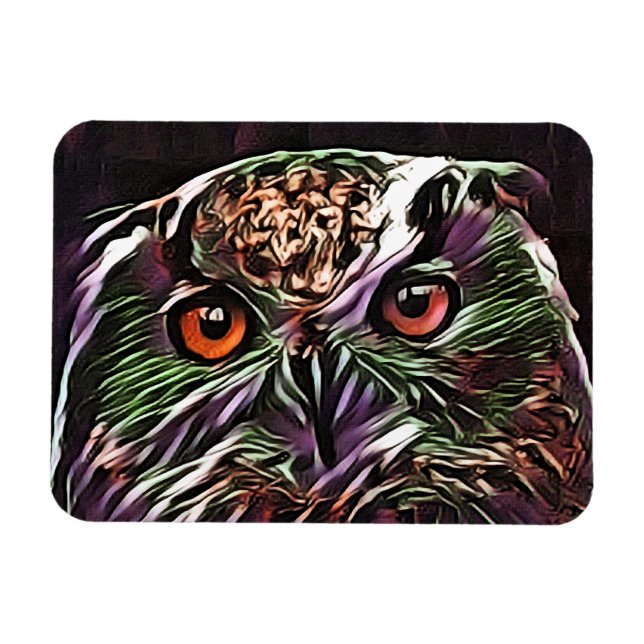 CUTE OWL   MAGNET (Horizontal)
