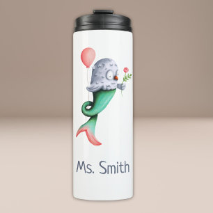 Cute Owl MerMaid Thermal Tumbler