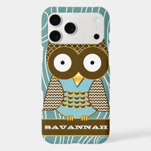 Cute Owl Moorish Zig Zag Pattern Choose Your Colou