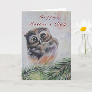 Cute Owl Mother's Day Card
