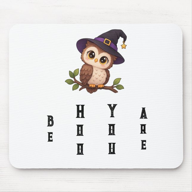 Cute owl mouse mat (Front)